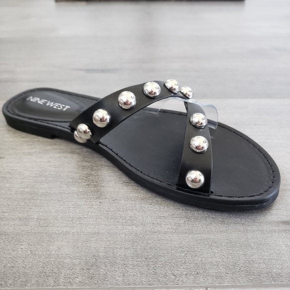 Nine West NWT Studded Slip On Sandals - Picture 3 of 10